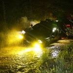 Rundall decided to drive through the same puddle that Phalen got stuck in
