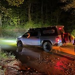 Checking out the first water crossing